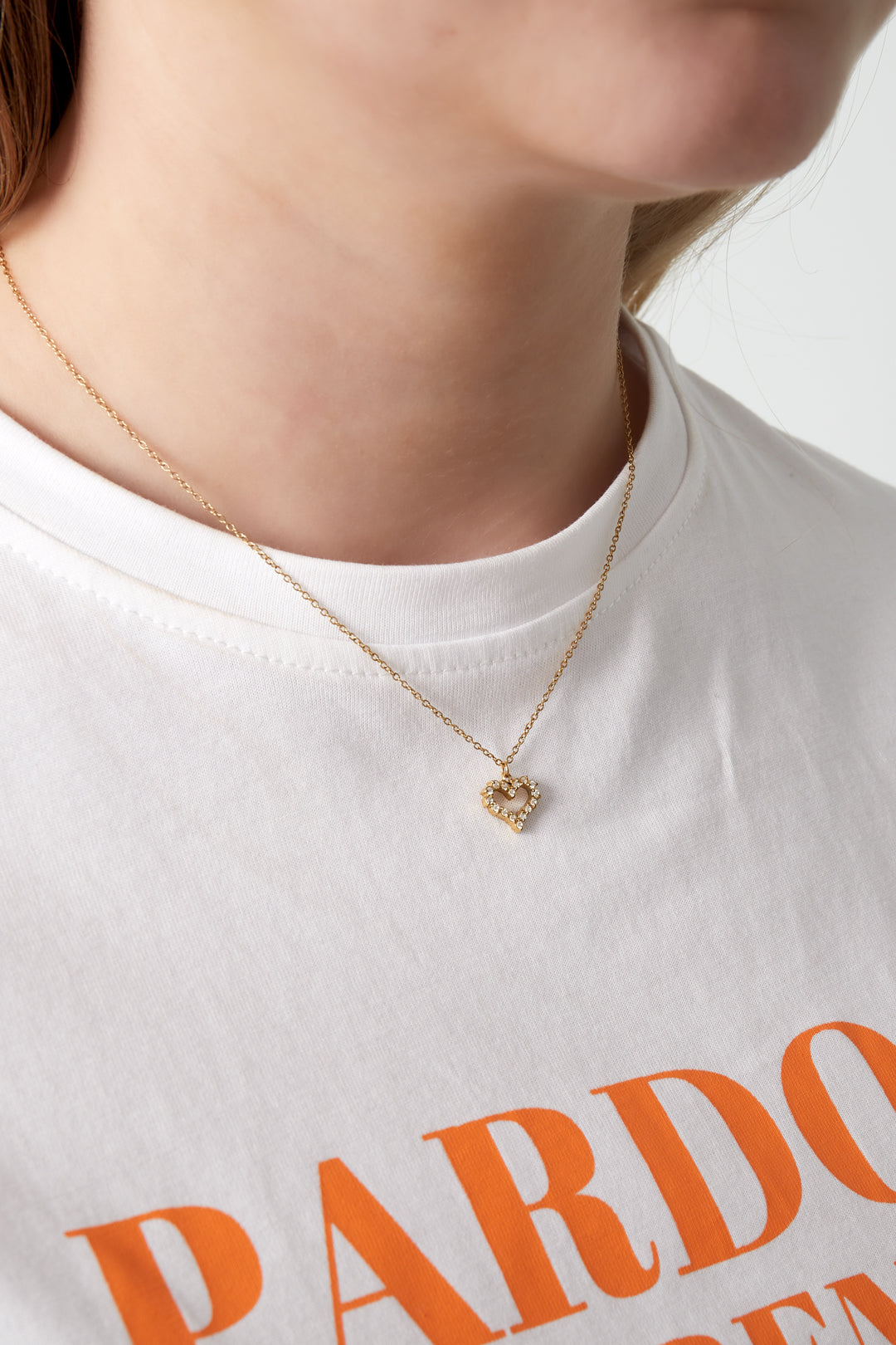 Halskette Herz Strass